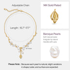 Floriography Keshi Pearl Branch Necklace