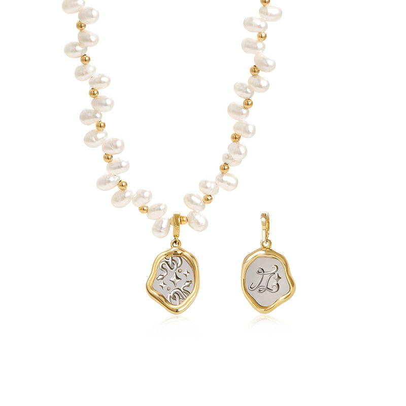 Zodiac Pearl Necklace