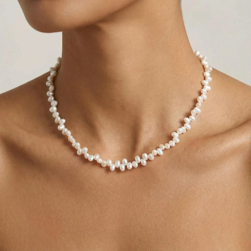 Unregelmäßige Choker-Perlenkette