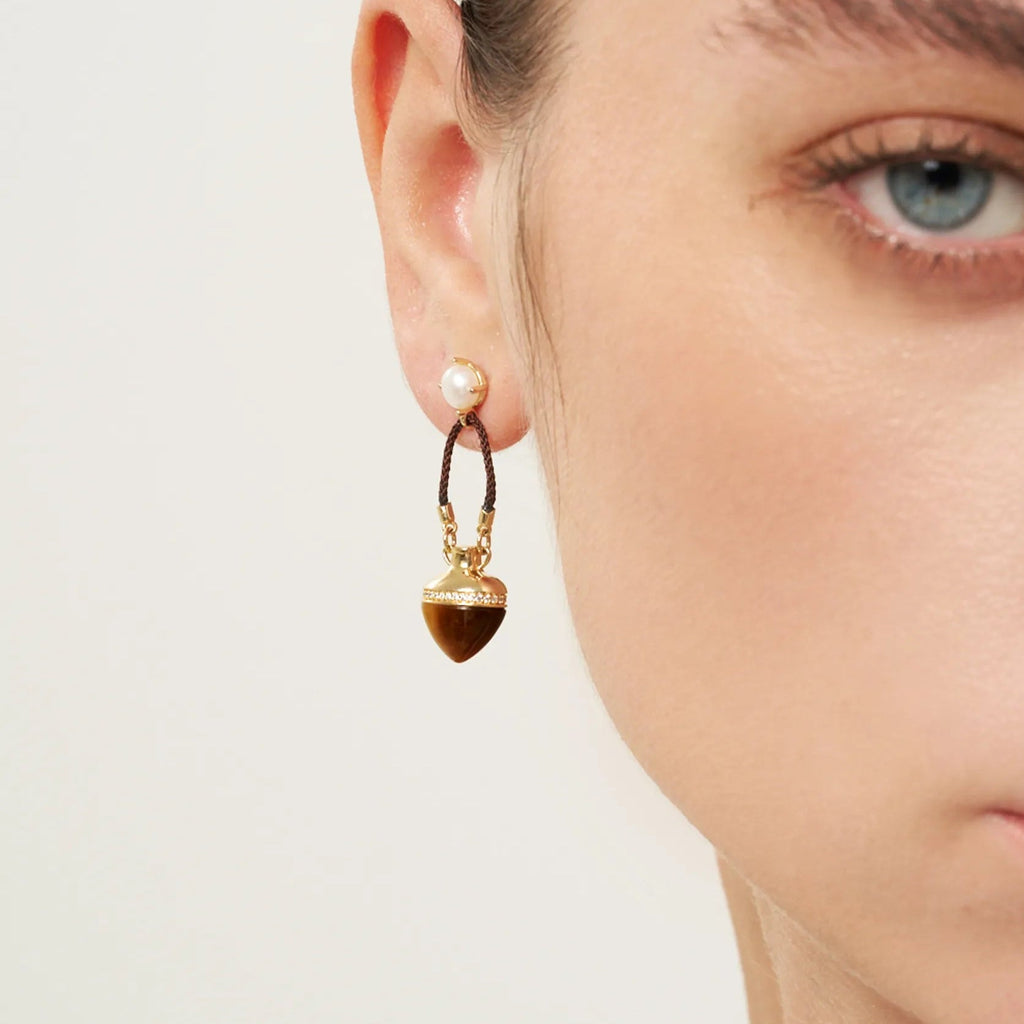 Oracle Tiger's Eye Drop Earrings