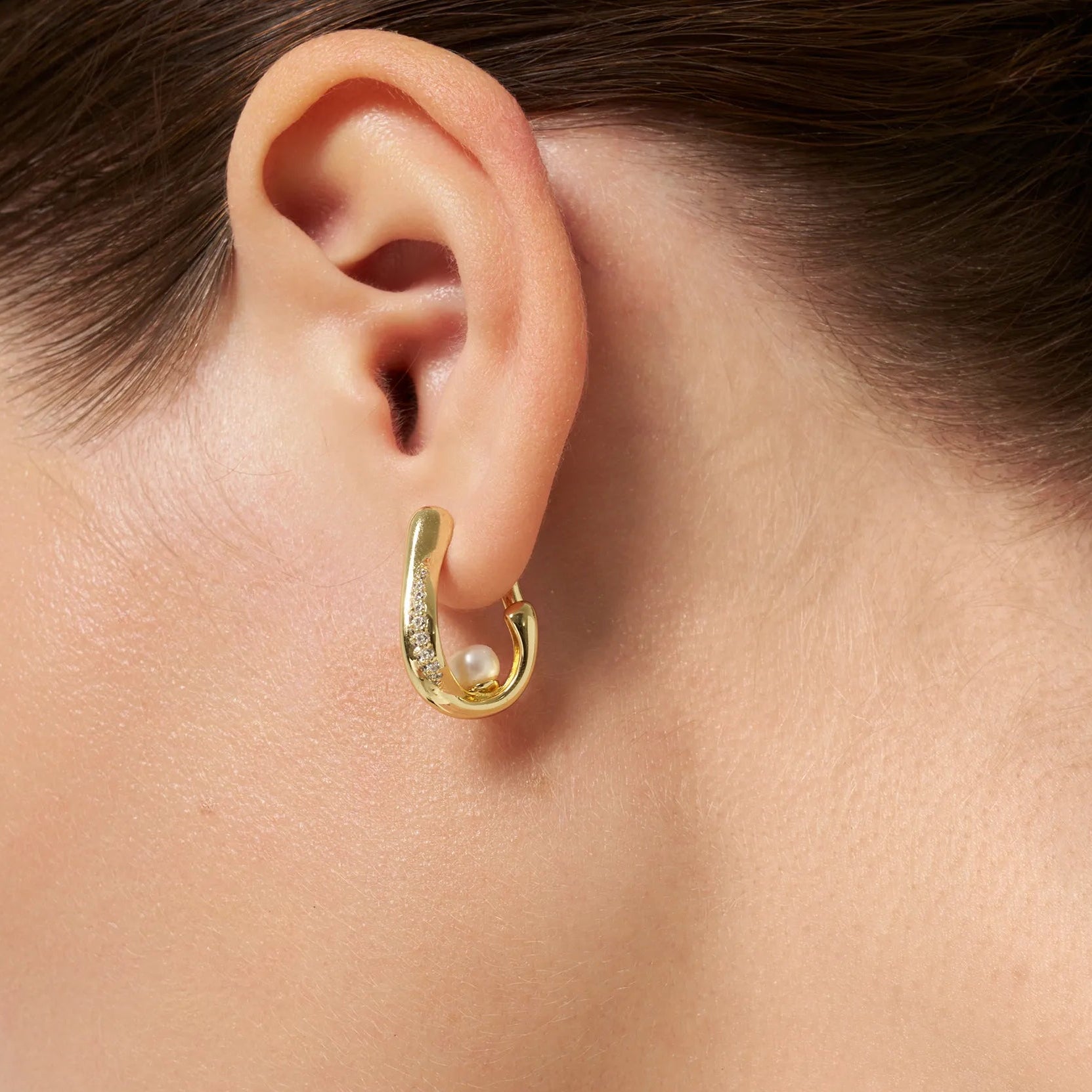 Drift Sand Pearl Earrings