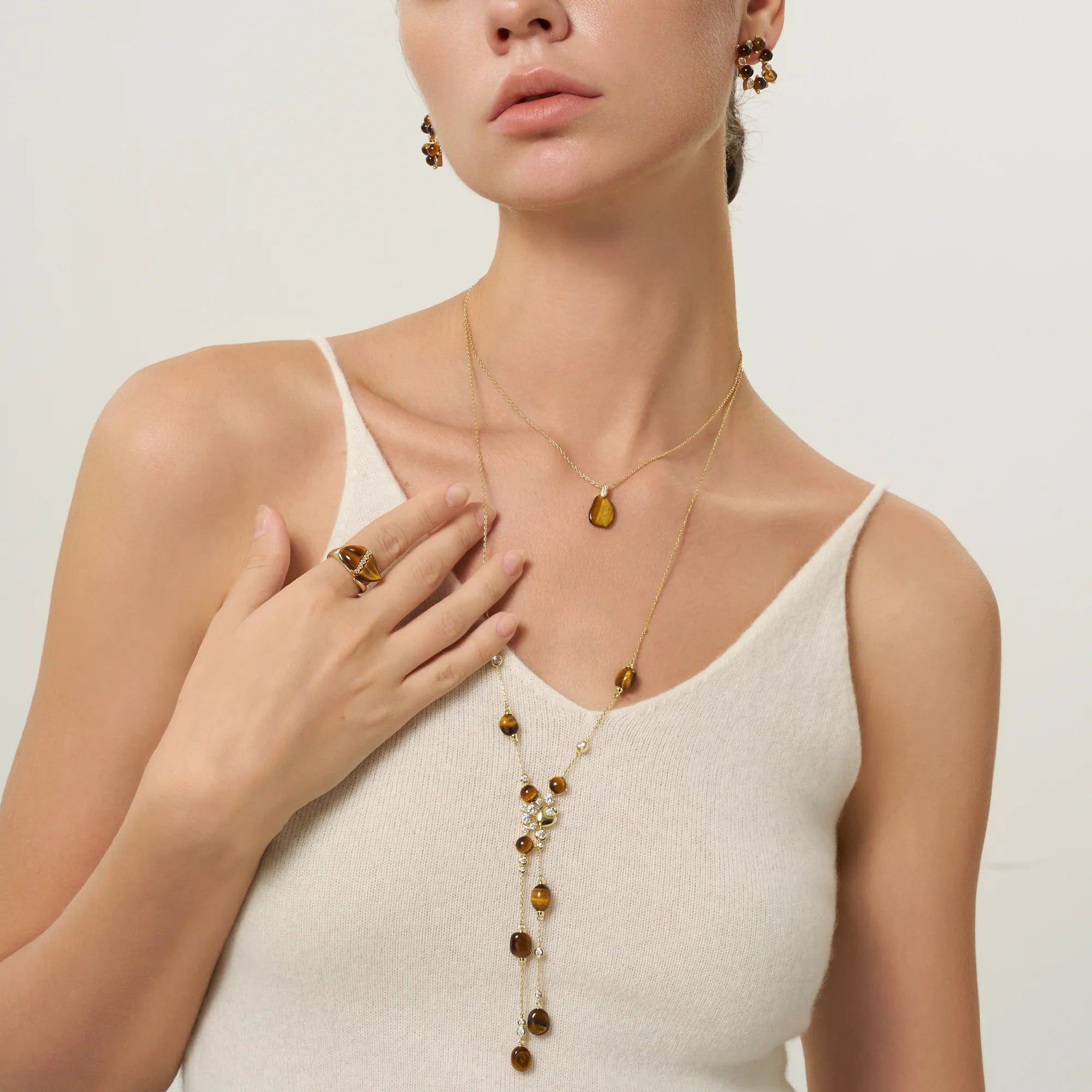 Oracle Tiger's Eye Long Necklace