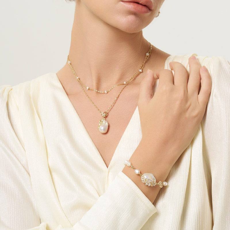 Drift Sand Baroque Pearl Bracelet