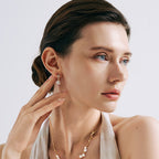 Floriography Pearl Asymmetric Drop Earrings