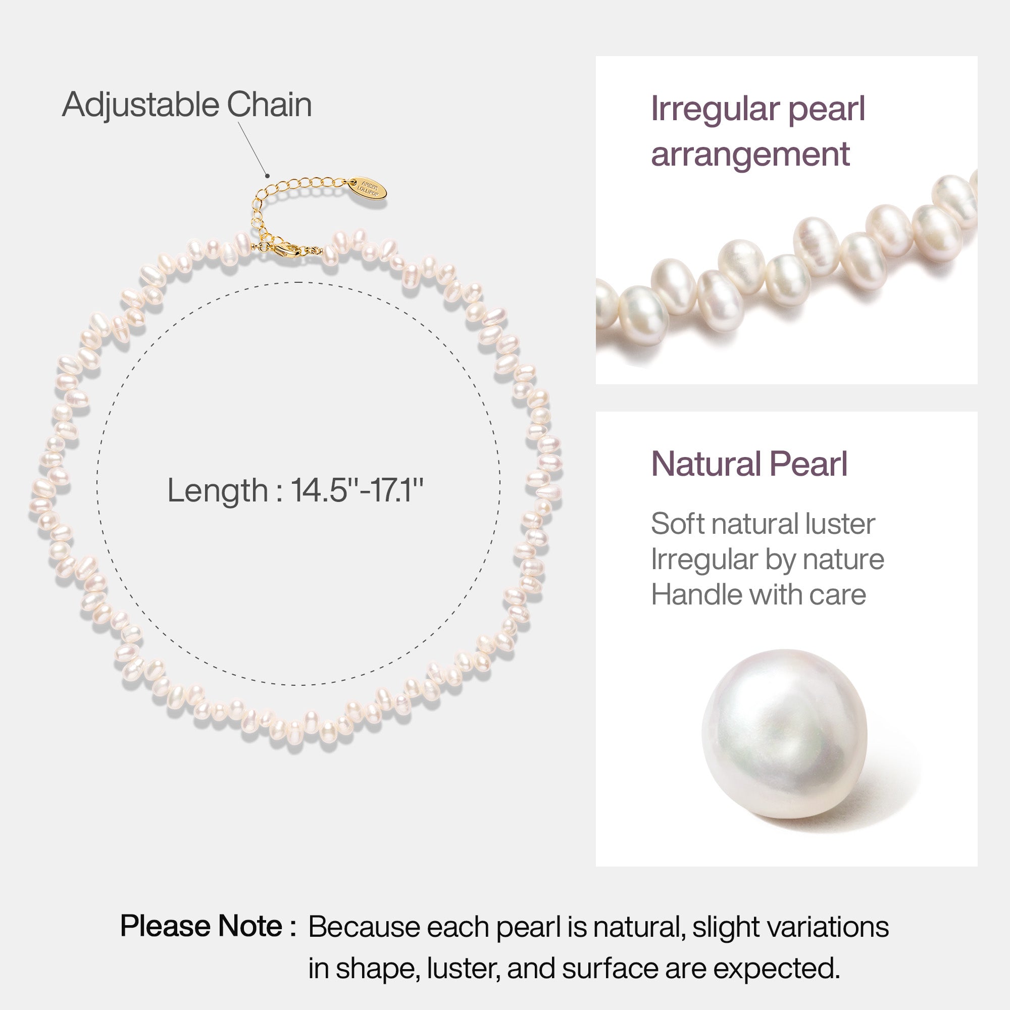 Irregular Choker Pearl Necklace