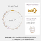 Sea Foam Baroque Pearl Necklace