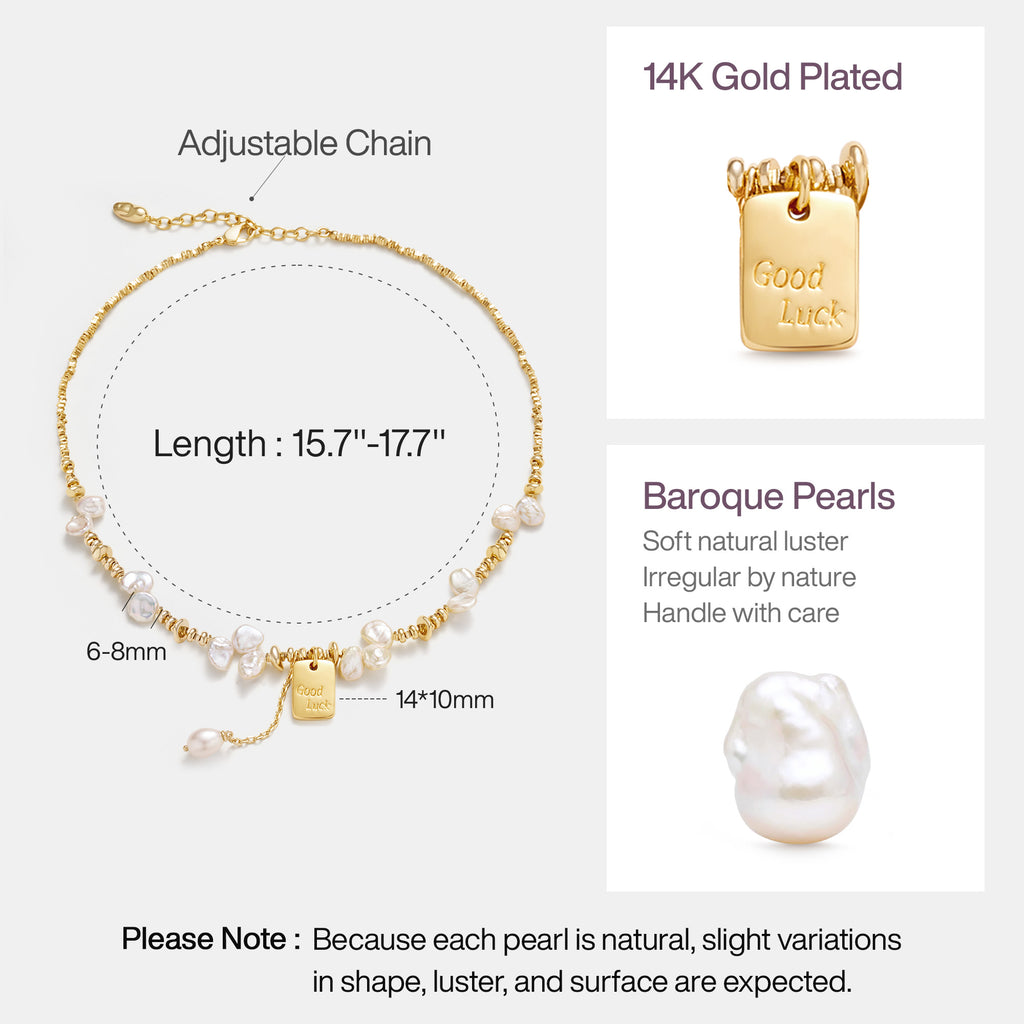 Good Luck Keshi Pearl Necklace