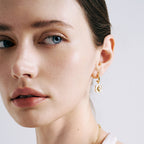 Radiant Star Hoop Earrings