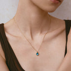 Blue Topaz Pendant Necklace
