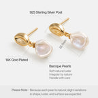 Floriography Keshi Pearl Earrings