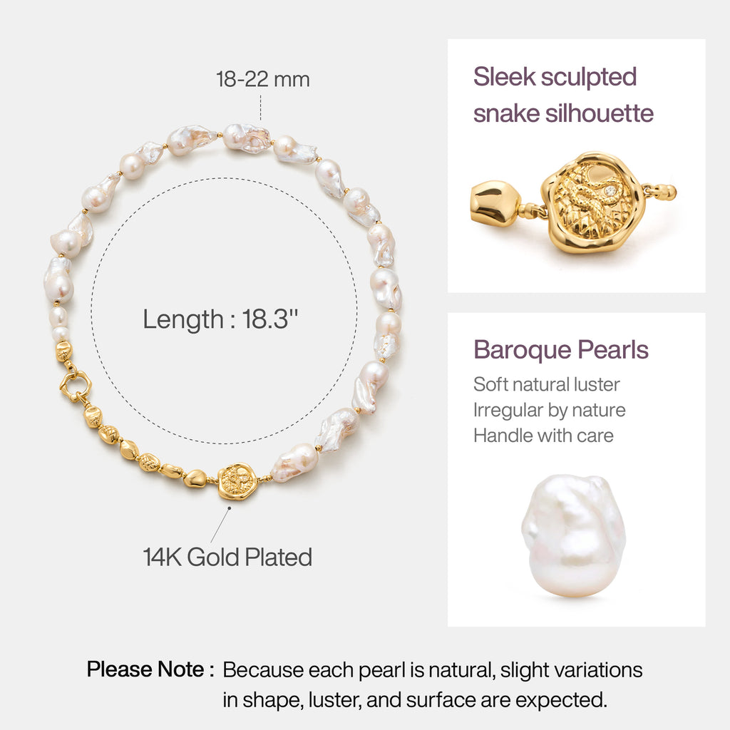 Aurora Baroque Pearl Necklace