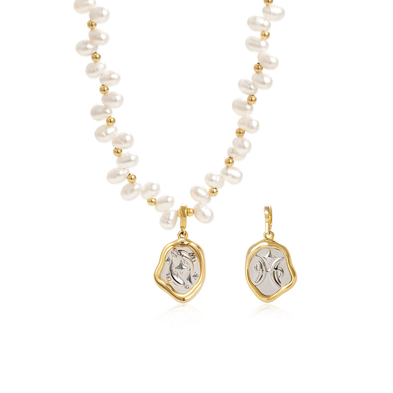 Zodiac Pearl Necklace