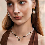 Caramel Coffee Tigerite Earrings