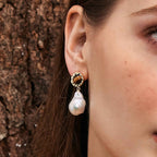 Caramel Coffee Tigerite Earrings