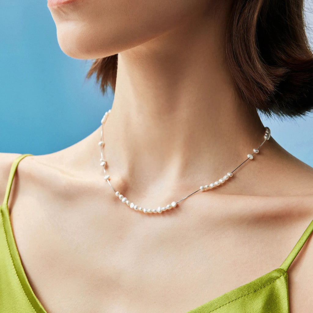 Pearl Necklace - Moonlight Pearl Necklace for Elegant Style Pearl Necklace - Moonlight Pearl Necklace for Elegant Style
