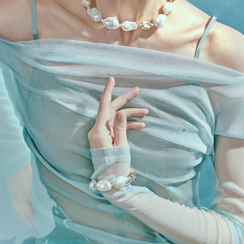 Sea Breeze Baroque Pearl Bracelet