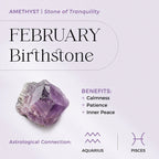 Raw Amethyst Open Ring