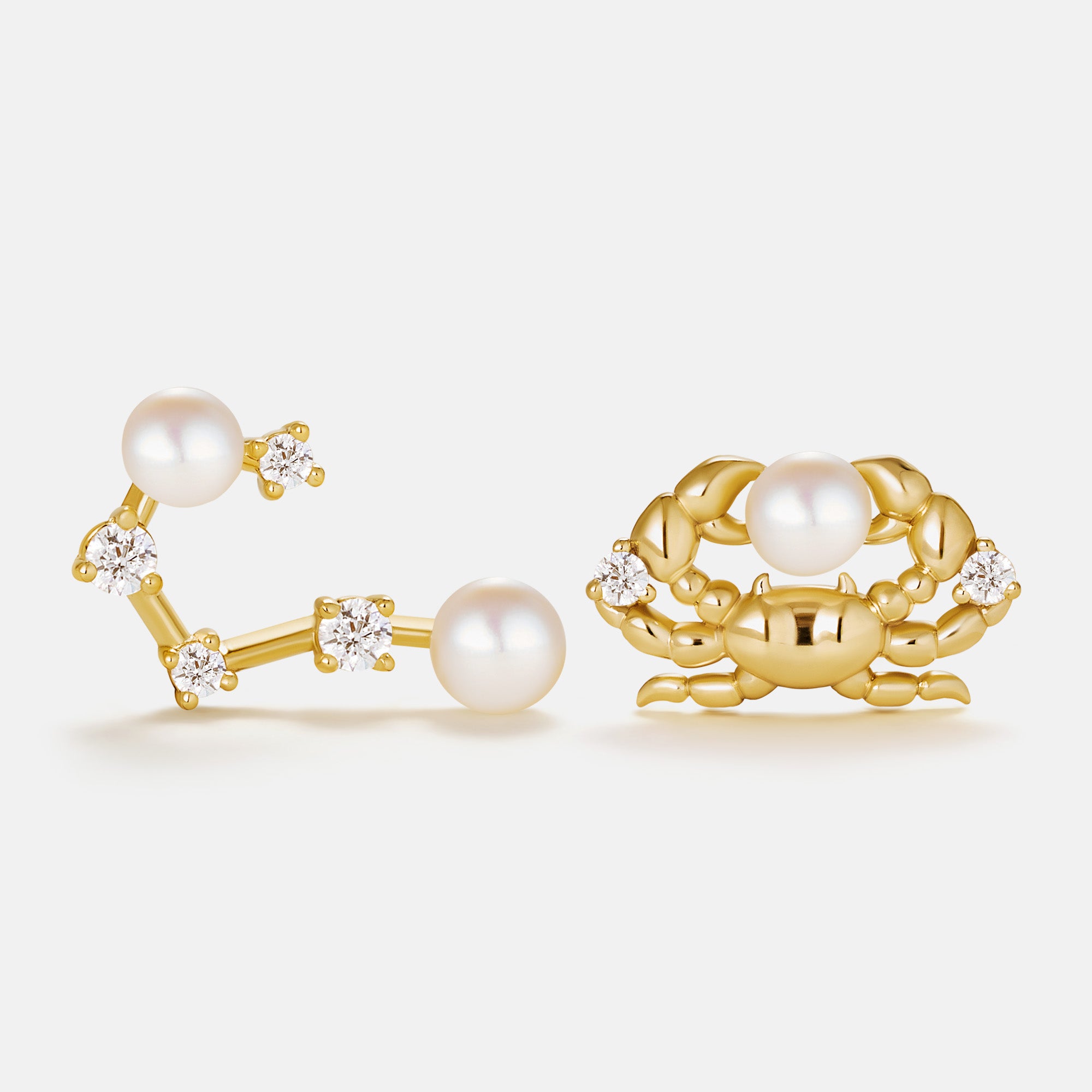 Stellar Zodiac Pearl Earrings