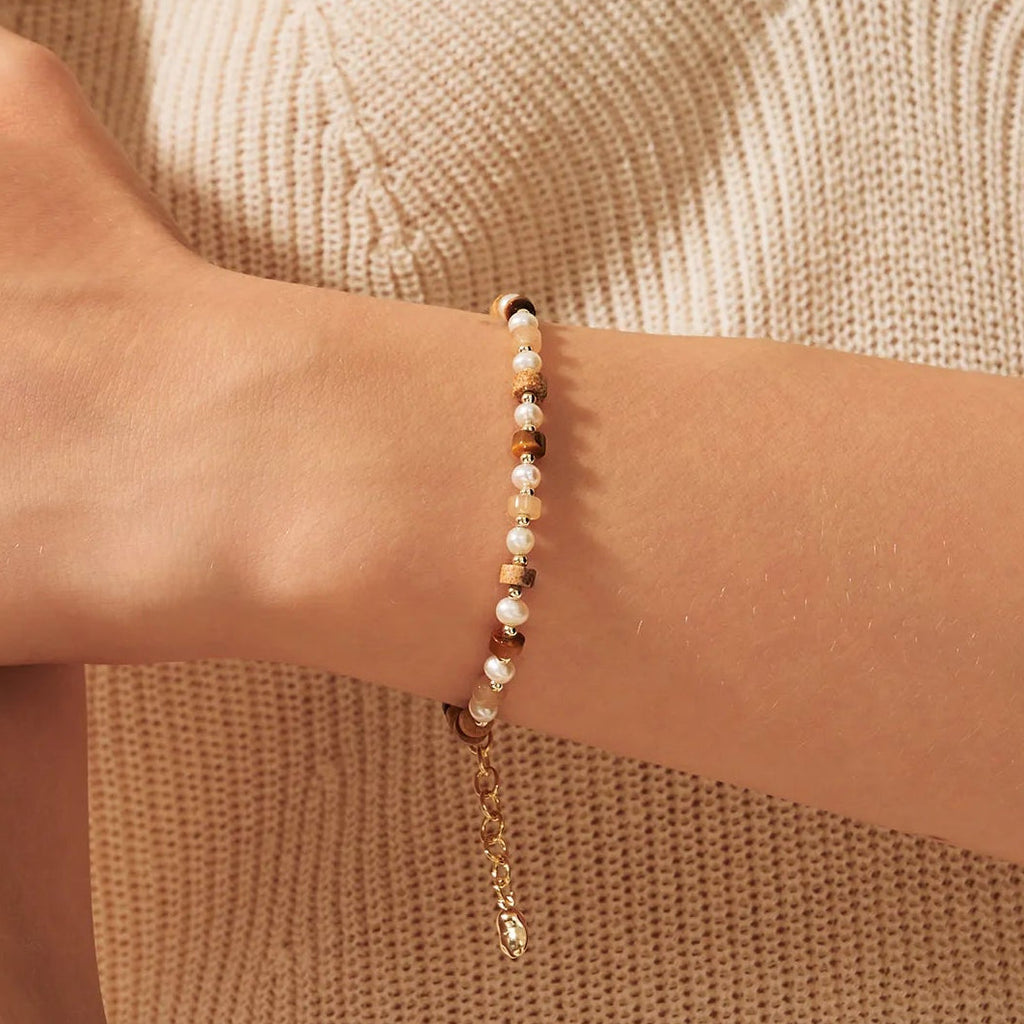 Tigerauge Perlenarmband