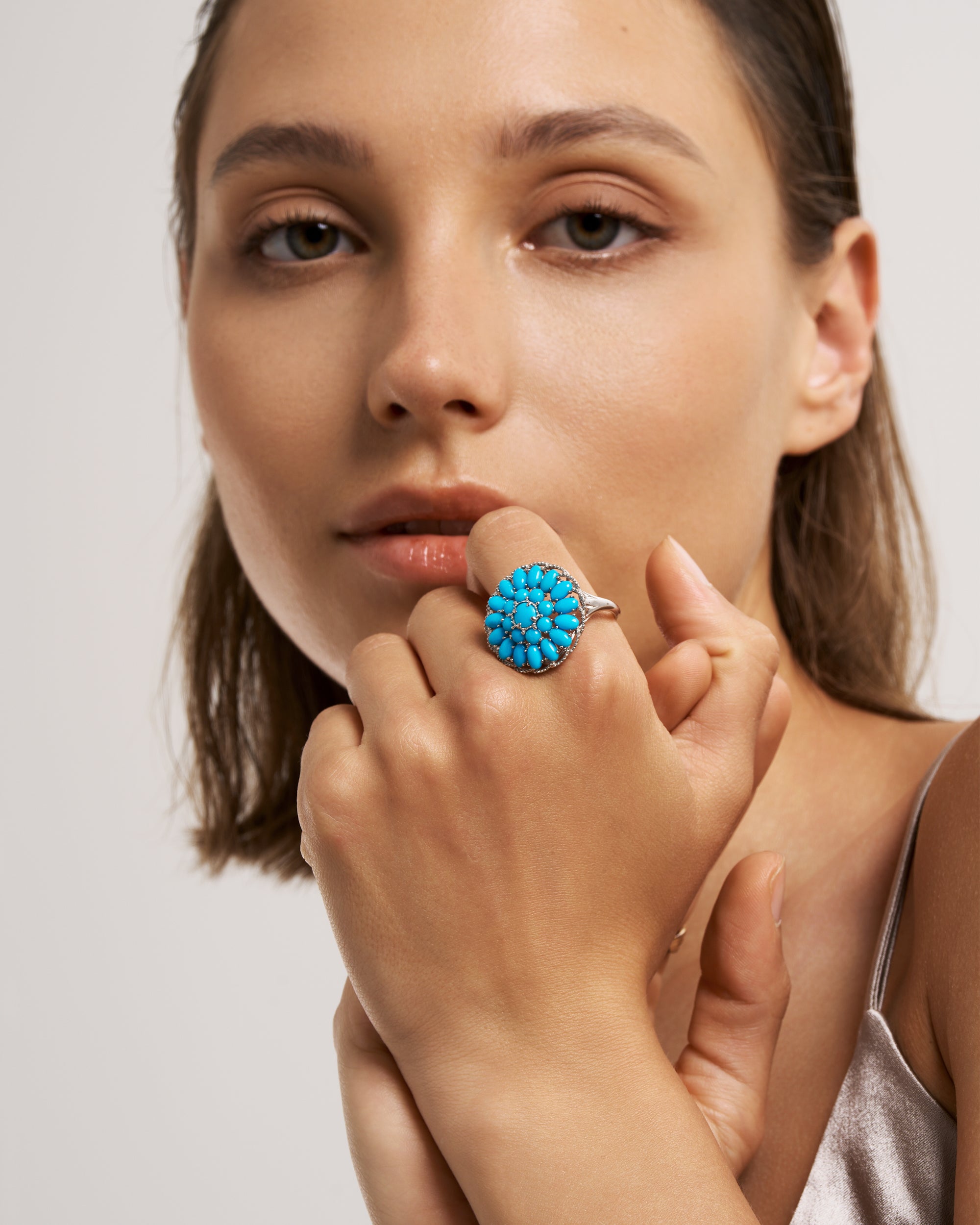 Ocean Soul Turquoise Ring - Amber Lollipop