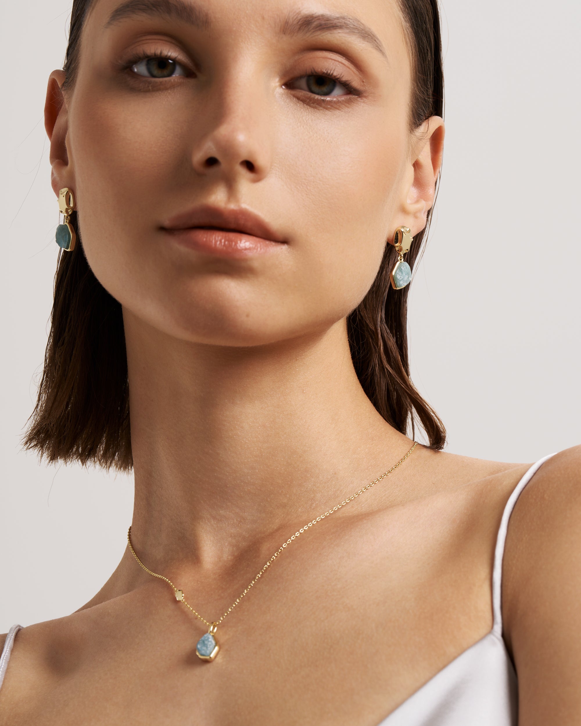 Raw Aquamarine Necklace