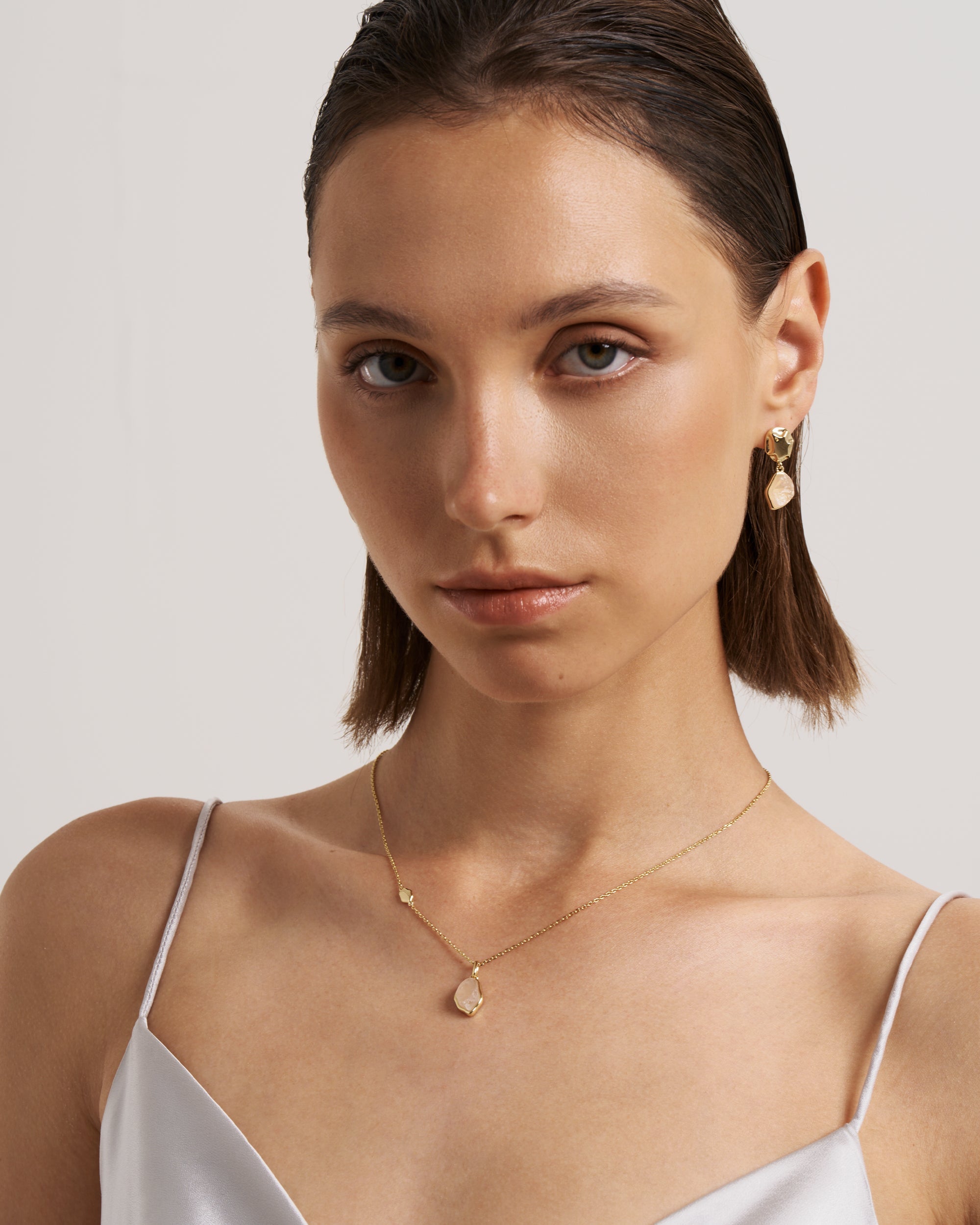 Raw Rose Quartz Necklace
