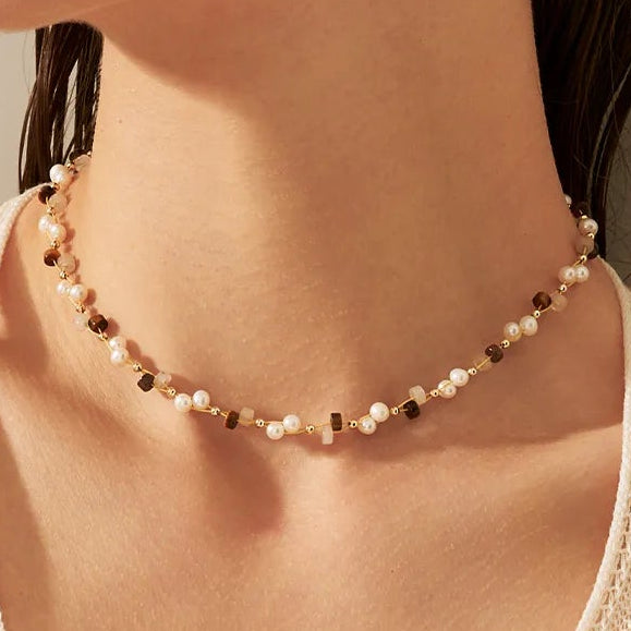 Tigerauge Perlenkette