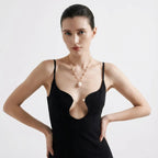 Gypsophila White Baroque Pearl Necklace