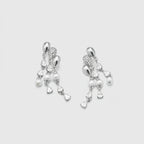 Bubble Balloon Silver Earrings