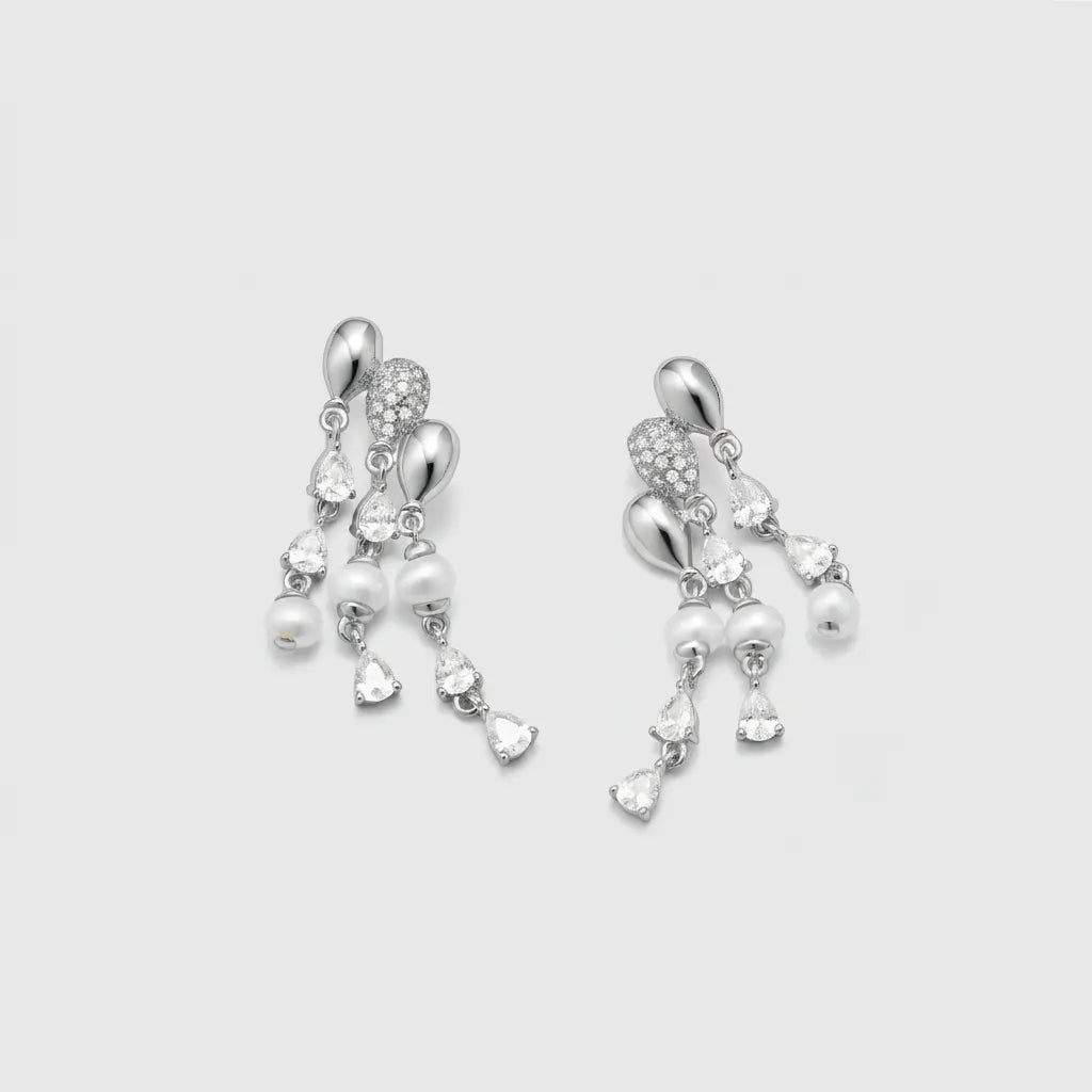 Bubble Balloon Silver Earrings