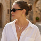 Floriography Keshi Pearl Branch Necklace