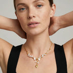 Floriography Keshi Pearl Branch Necklace