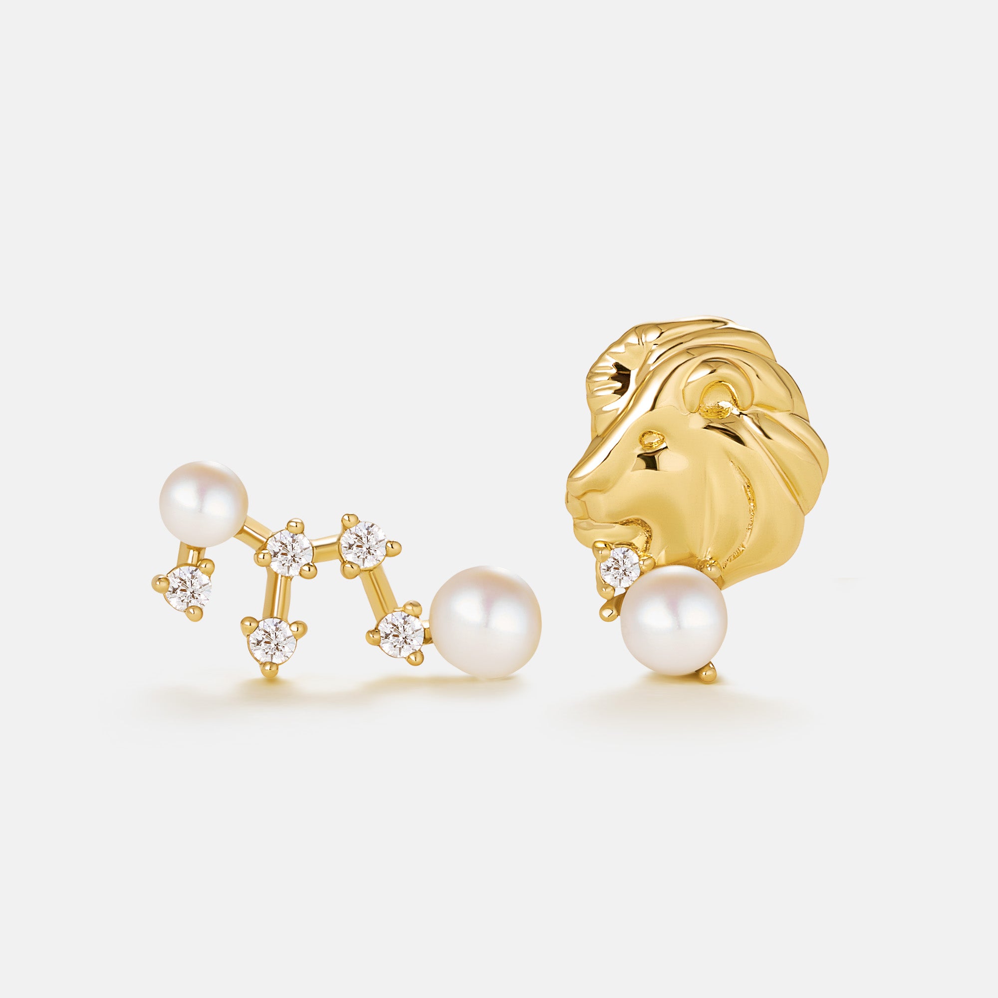 Stellar Zodiac Pearl Earrings