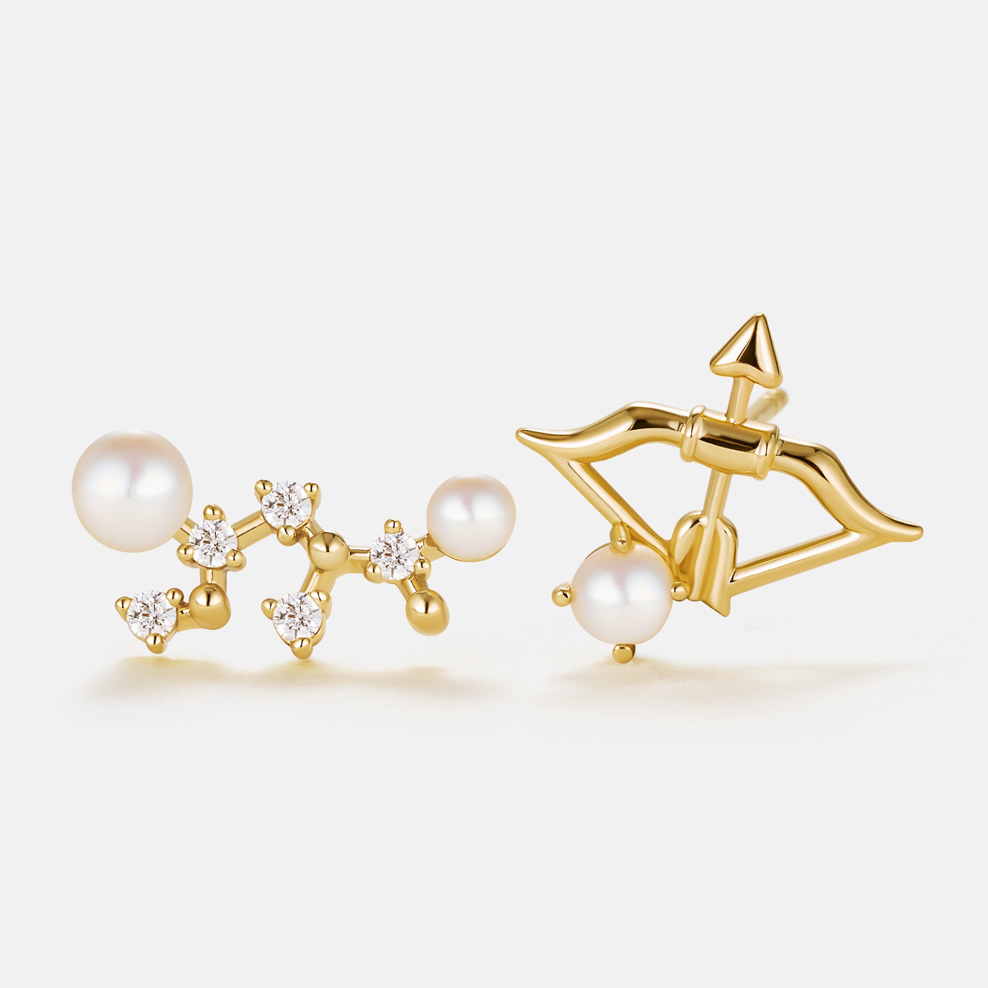 Stellar Zodiac Pearl Earrings