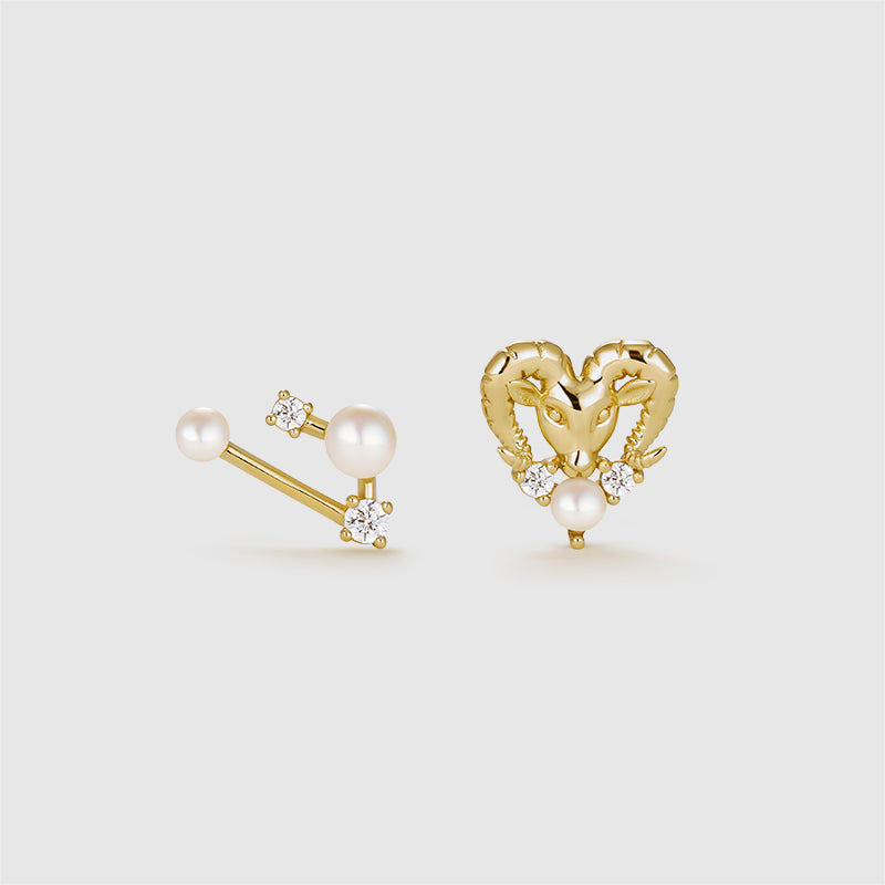 Zodiac Pearl Earrings