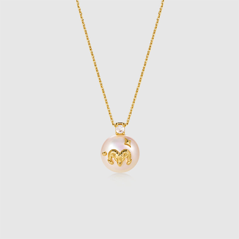 Zodiac Stellar Pearl Necklace