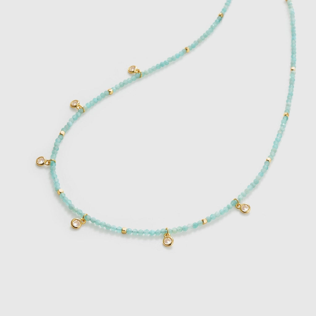 Amazonite Beaded Necklace - Amber Lollipop