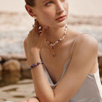 Amethyst Beaded Bracelet