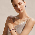 Amethyst Beaded Bracelet