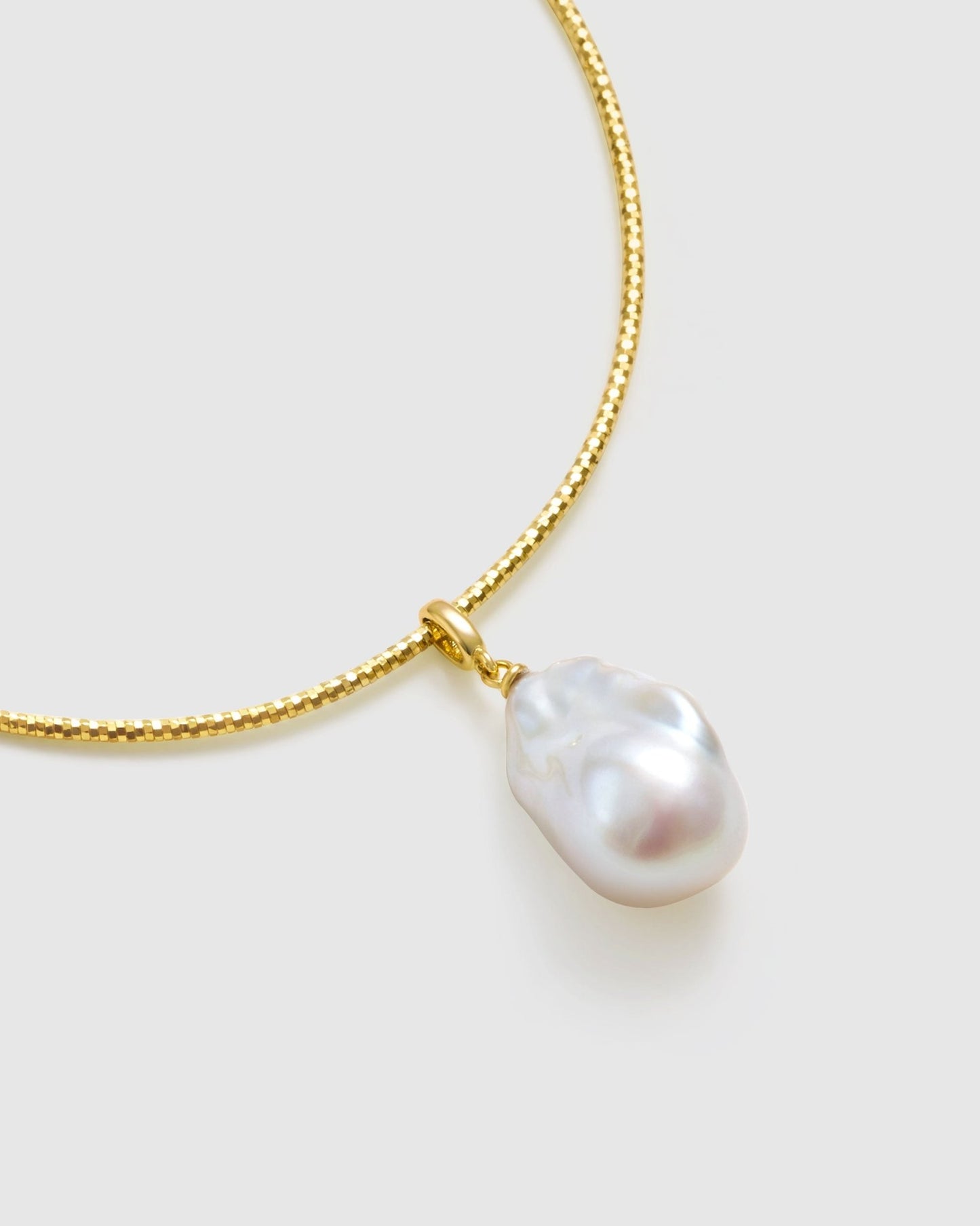 Angelica Dahurica Baroque Pearl Necklace - Amber lollipop