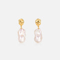 Aurora Baroque Pearl Earrings AmberLollipop