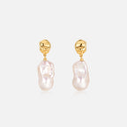 Aurora Baroque Pearl Earrings AmberLollipop