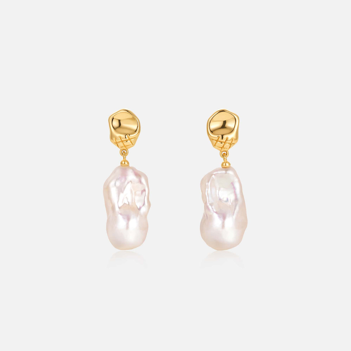 Aurora Baroque Pearl Earrings AmberLollipop