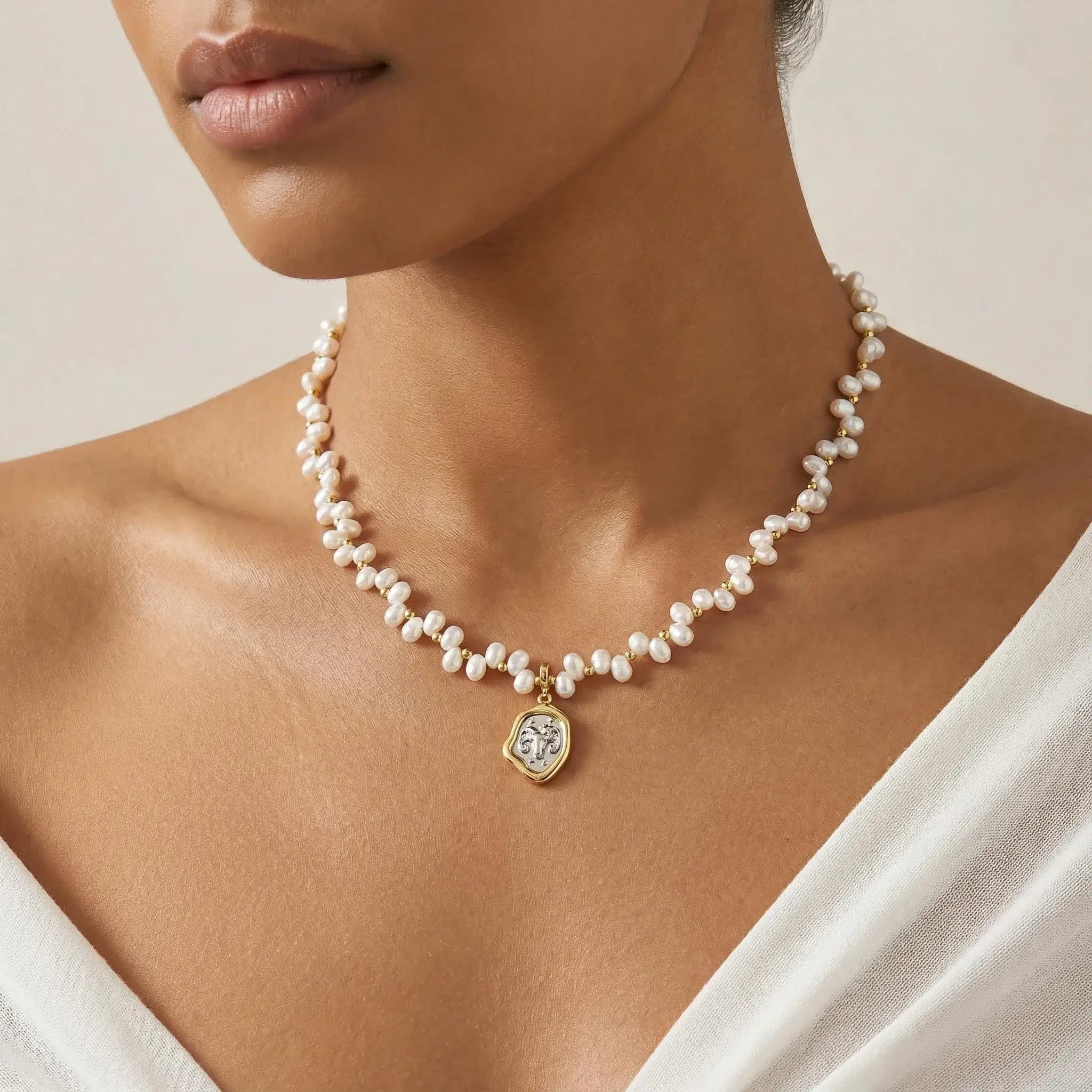 Zodiac Pearl Necklace