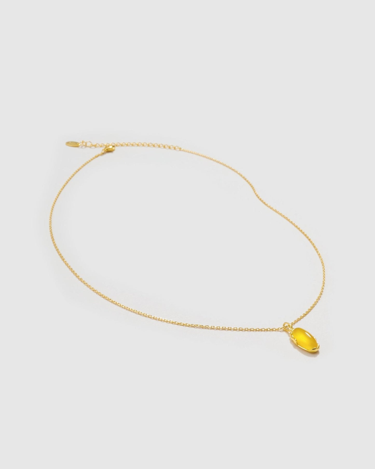 Banyu Floral Affair Agate Necklace - Amber lollipop