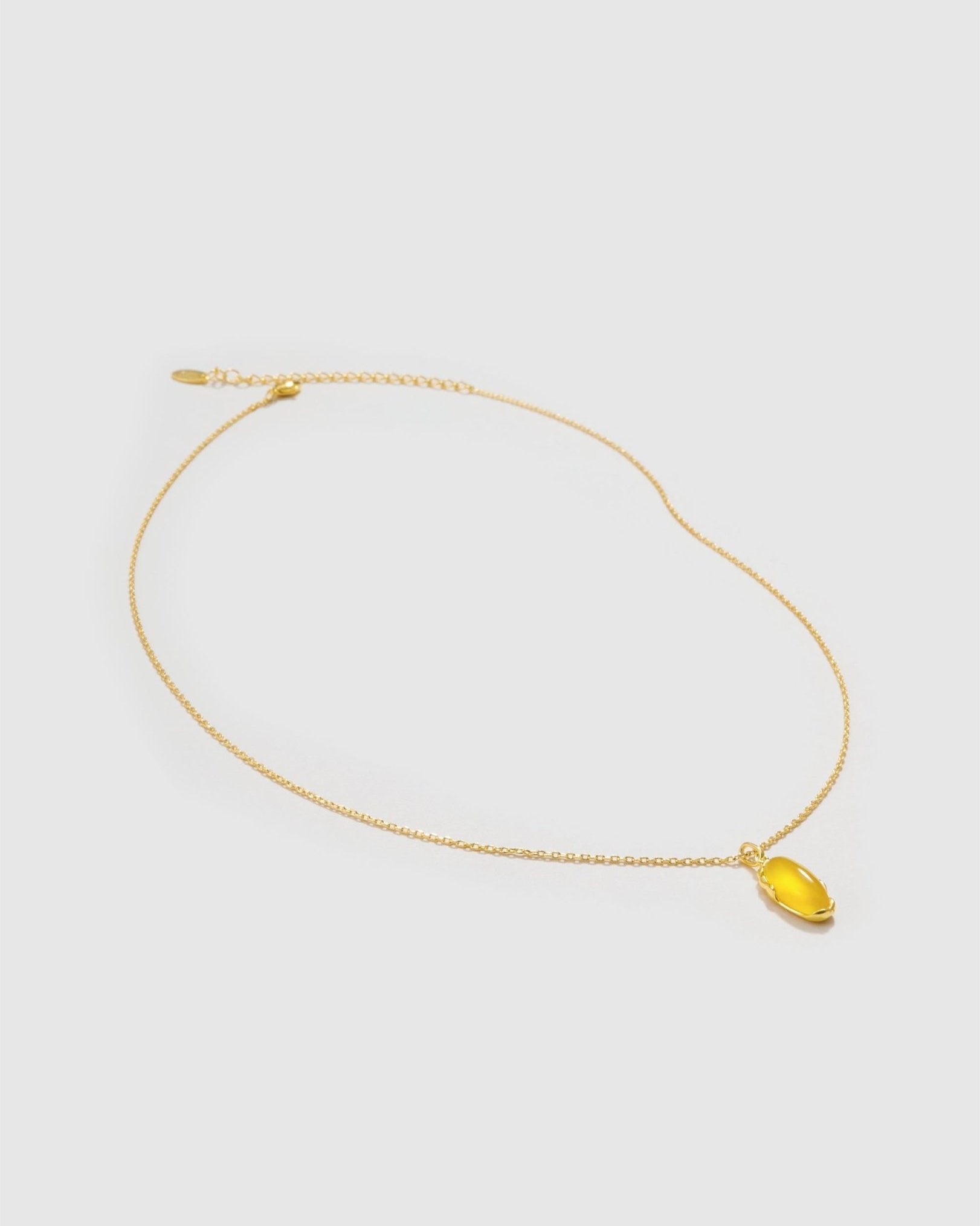 Banyu Floral Affair Agate Necklace - Amber lollipop