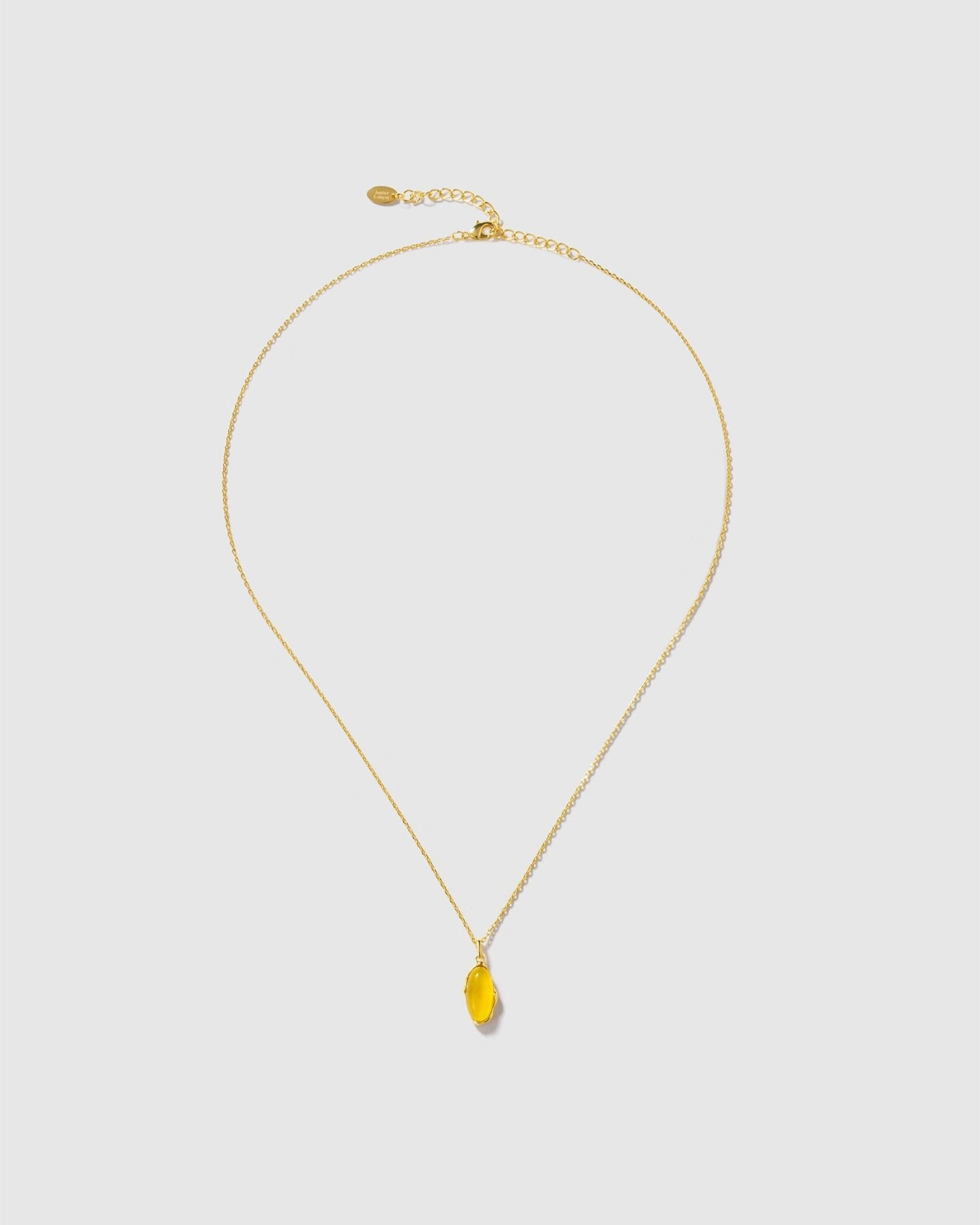 Banyu Floral Affair Agate Necklace - Amber lollipop