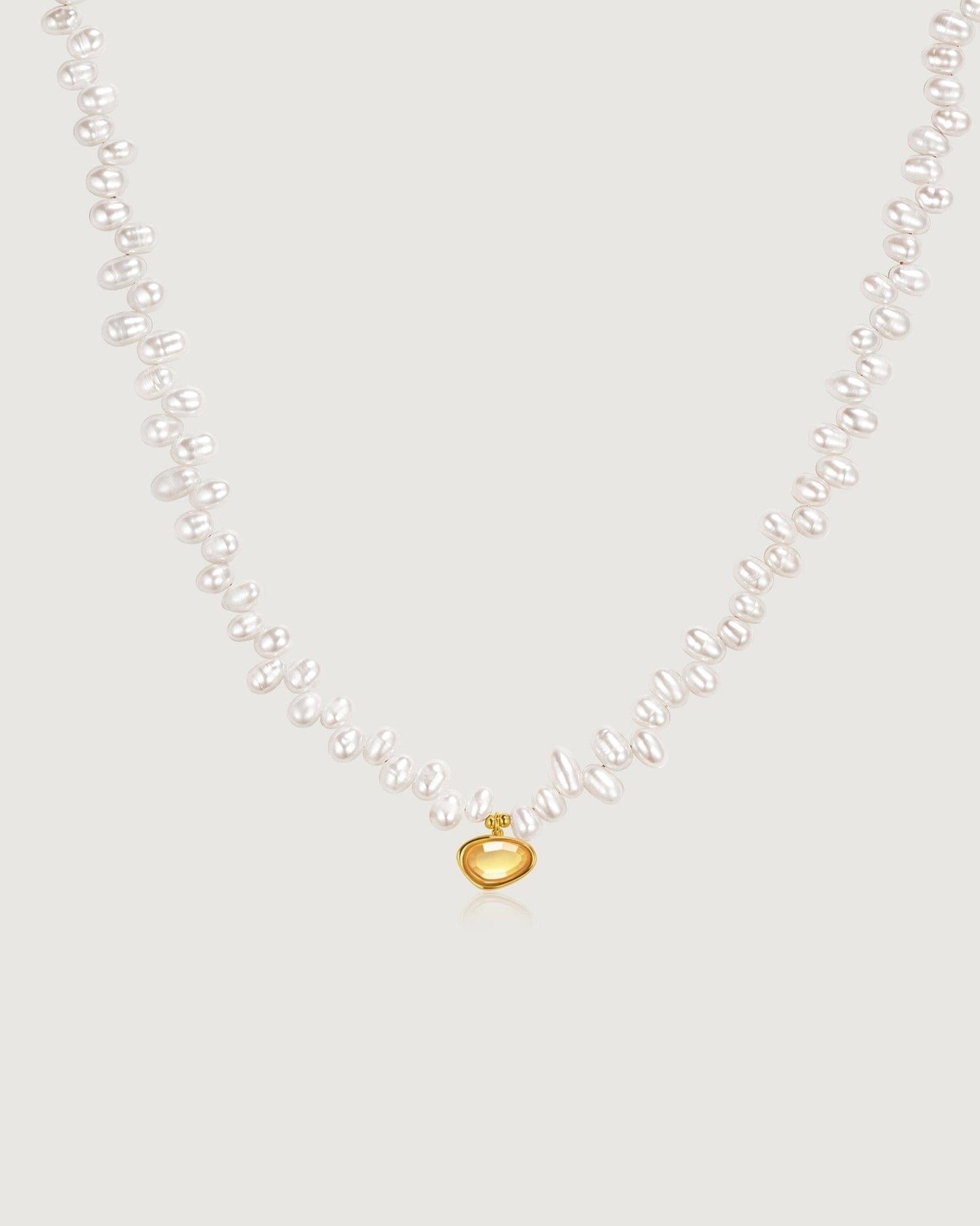 Banyu Floral Affair Pearl Necklace - Amber lollipop