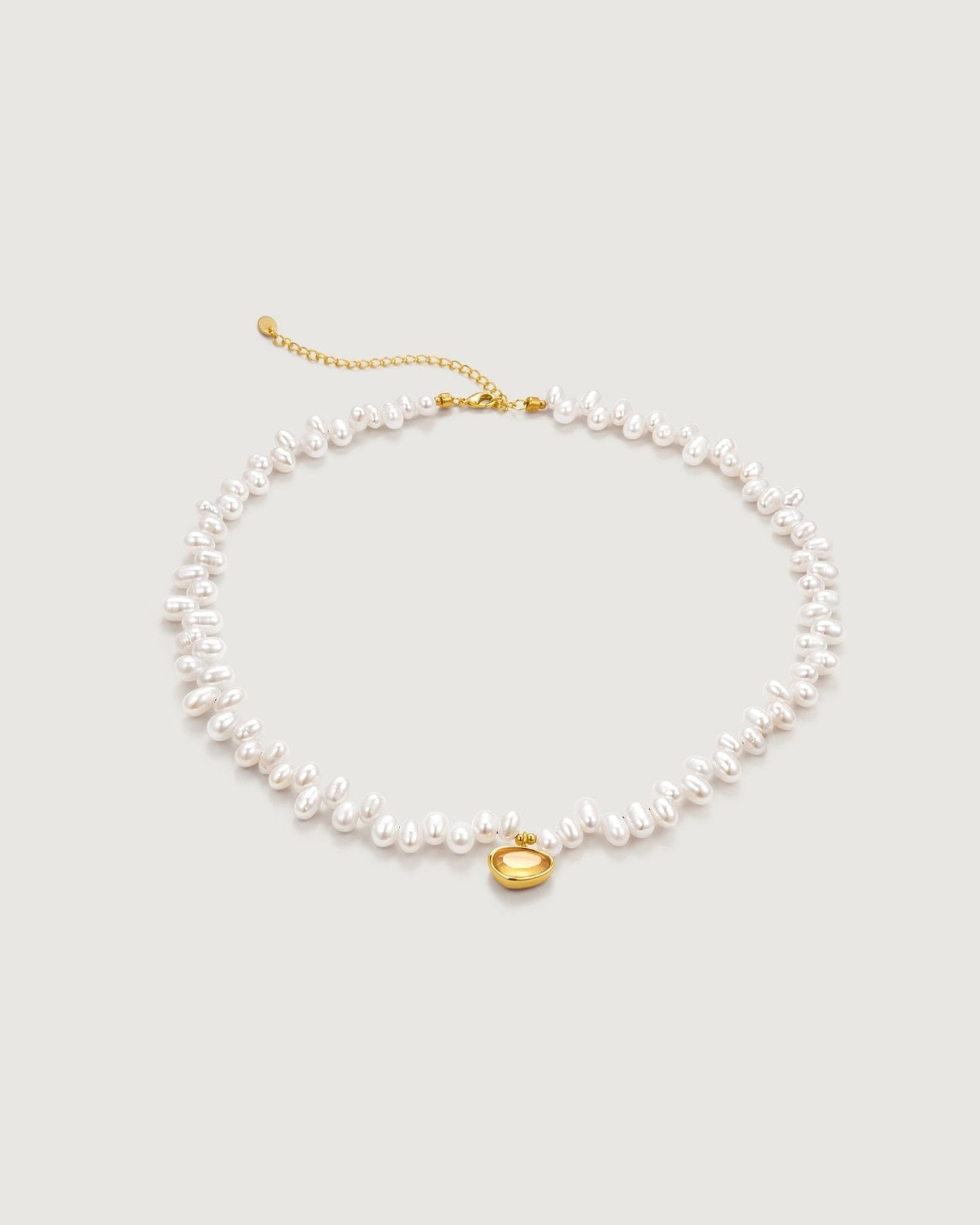 Banyu Floral Affair Pearl Necklace - Amber lollipop