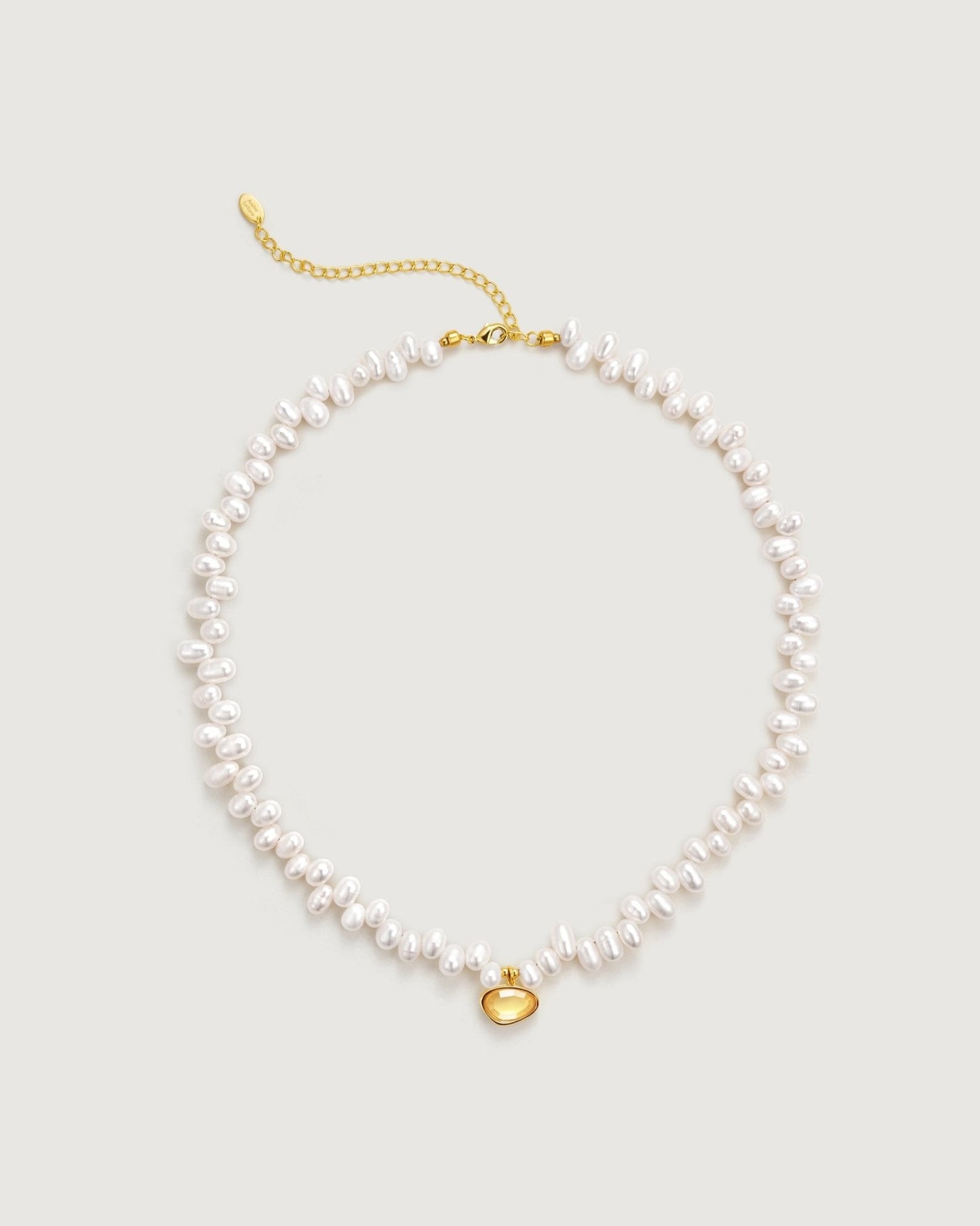 Banyu Floral Affair Pearl Necklace - Amber lollipop